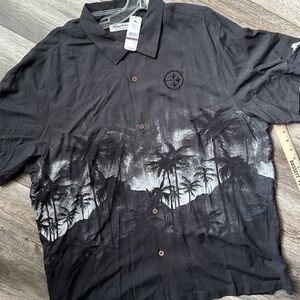 NWT NFL shirt Pittsburgh Steelers size 2XL black button up